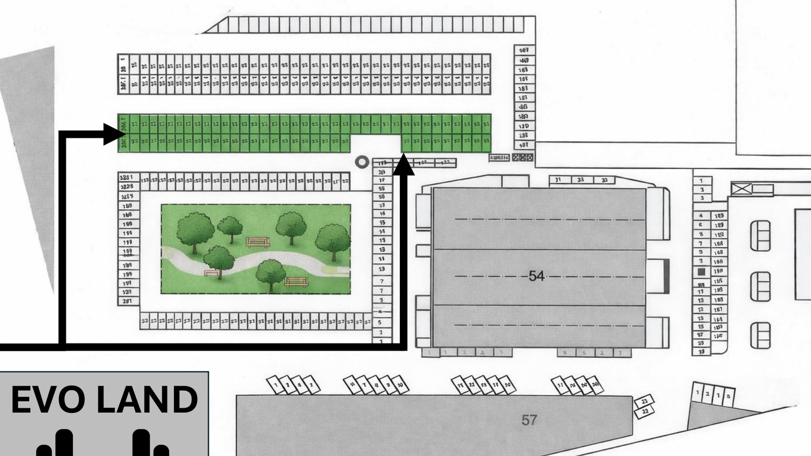 EVO LAND Parkmöglichkeiten