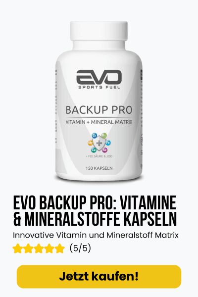 EVO Backup Pro - Vitamine & Mineralstoffe Kapseln 150 Kapseln